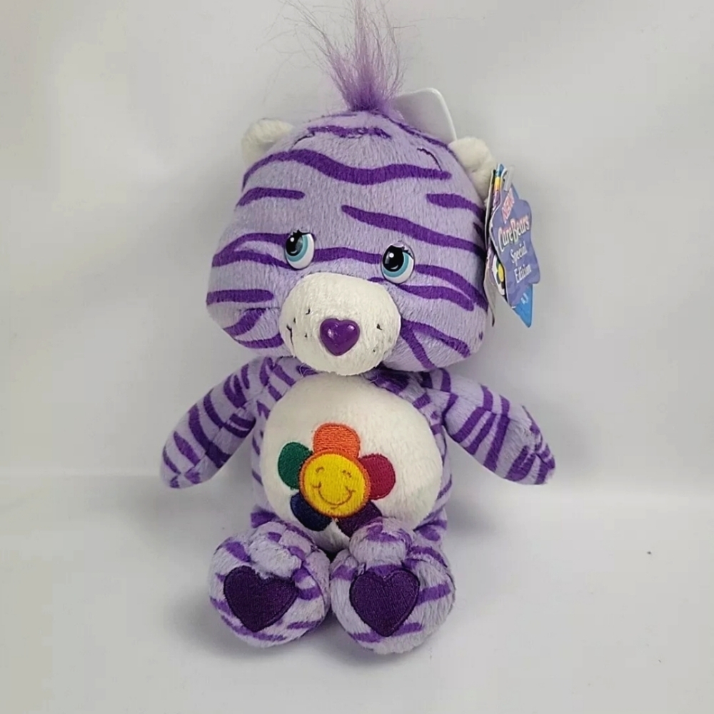 NWT Care Bear Harmony Bear Plush 2005 Jungle Series 8" Special Edition